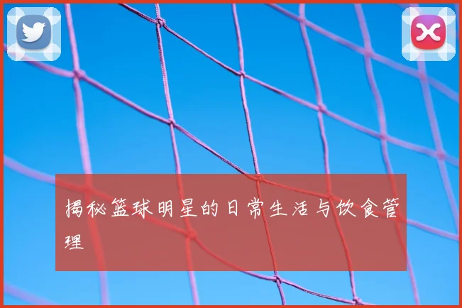 揭秘篮球明星的日常生活与饮食管理